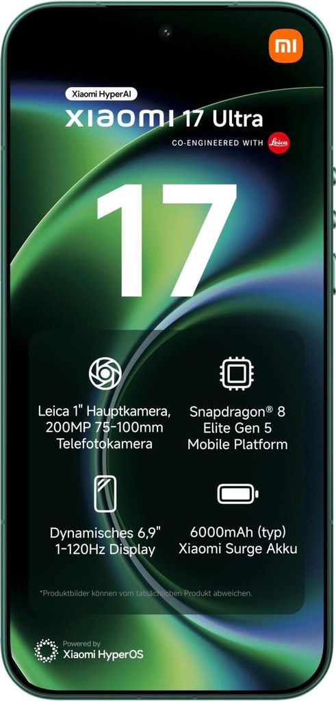 Xiaomi 17 Ultra 5G Smartphone Android Snapdragon 8 Elite Immagine del prodotto 