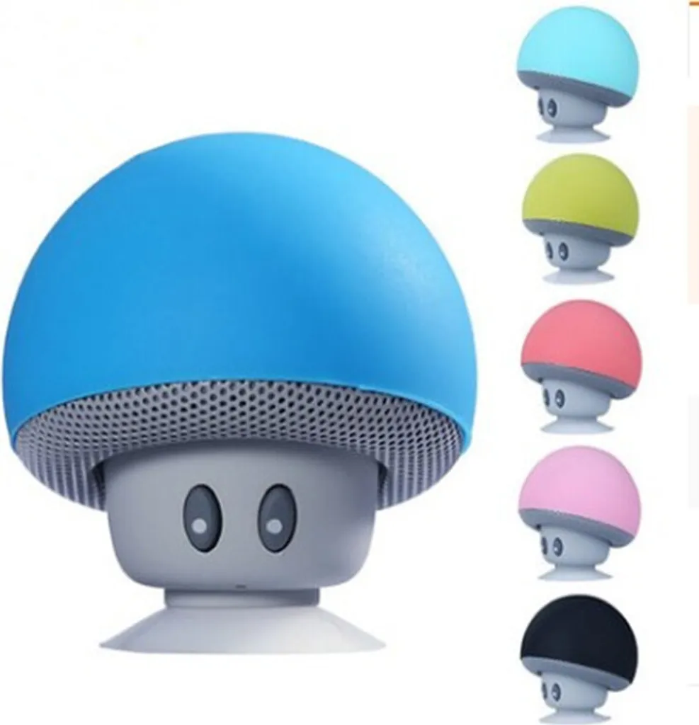 Mini Cassa Bluetooth Fungo Blu: Altoparlante Portatile con Ventosa - 3