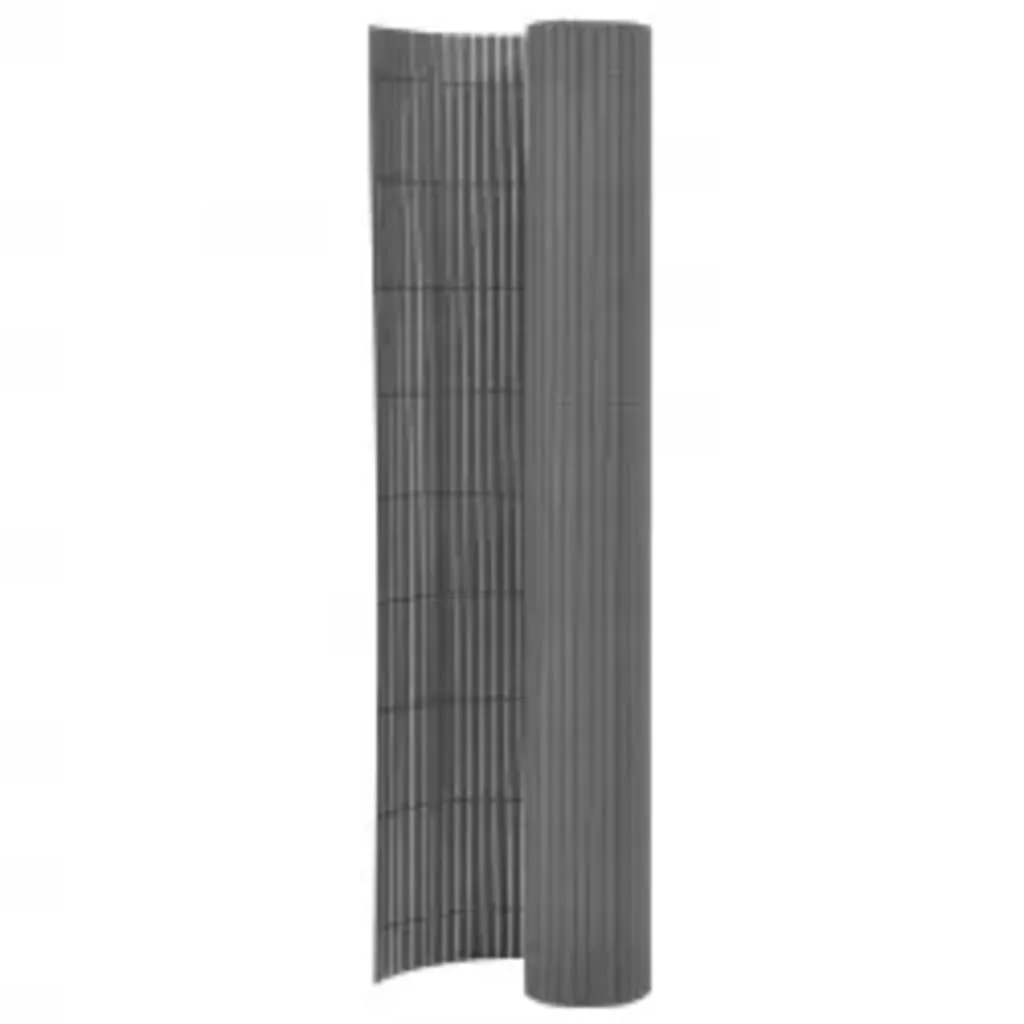Clôture PVC double face Grise 110x500 cm résistante aux UV et vent - 8