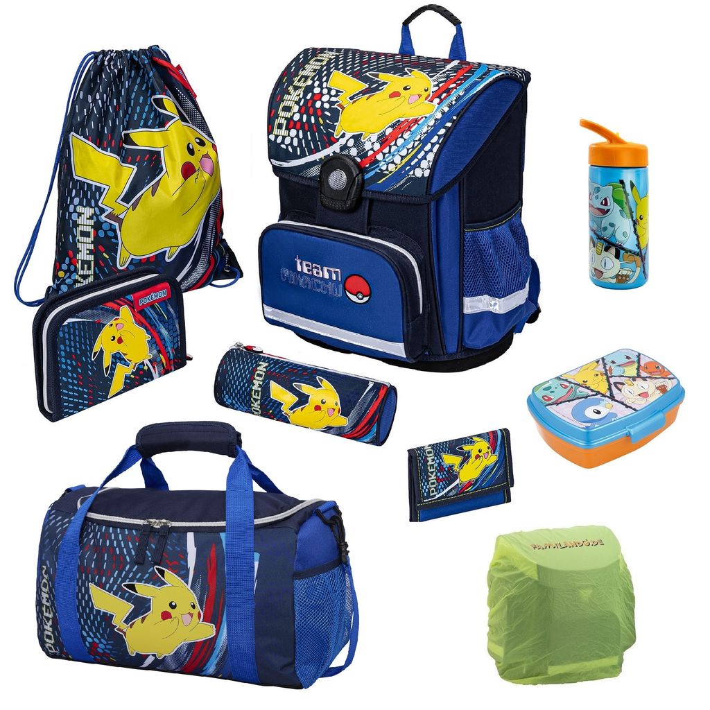 Bhaderwah Campus Cartable A Roulette Pikachu Cartable 38x34x16cm