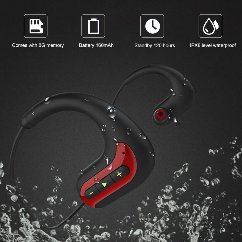 Écouteurs étanches anti-chute Bluetooth pour nager sans interruption - 7