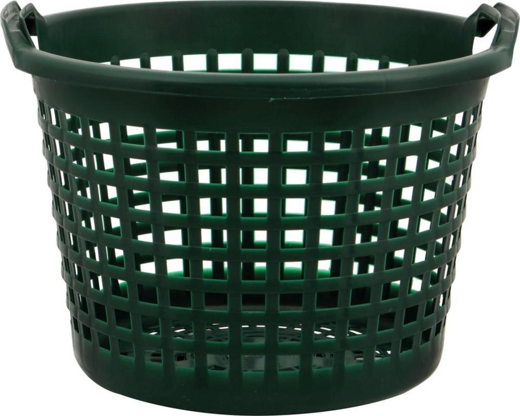 Gartenkorb 25 kg, grün, rund Produktbild 