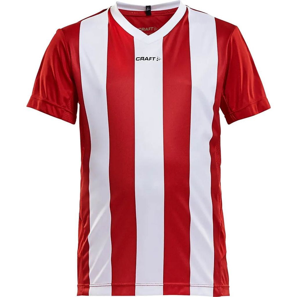 CRAFT Progress Jersey Stripe JR Bright Red 134/140