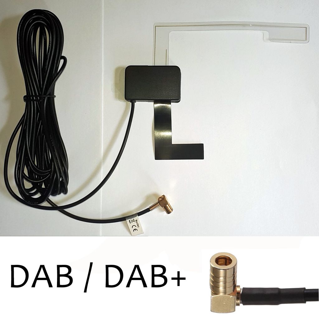 DAB Klebeantenne Aktiv / DAB+ Antenne Auto /