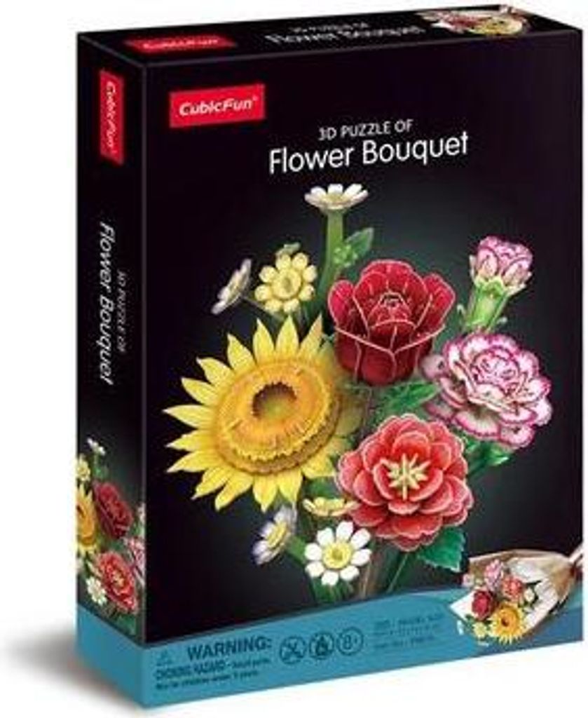 CUBICFUN - 3D Puzzle Bouquet de fleurs Mix 285 pièces Image du produit 