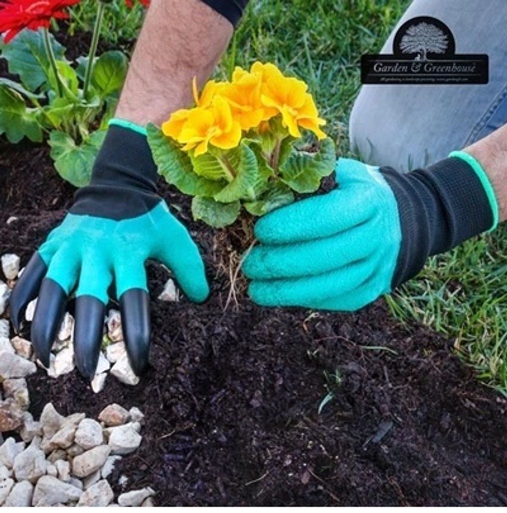 GKA 1 Paar Gartenhandschuhe mit 4 Krallen zum Graben im Produktbild 