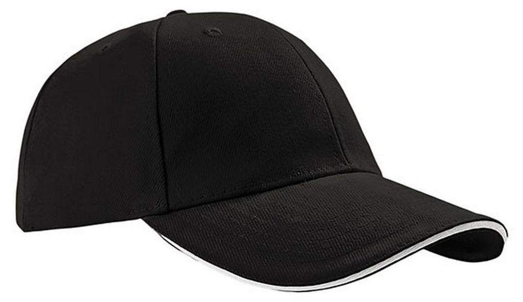 Atlantis Headwear - "Liberty" Baseball-Mütze Sandwichschirm LT1130 (Einheitsgröße) (Schwarz)