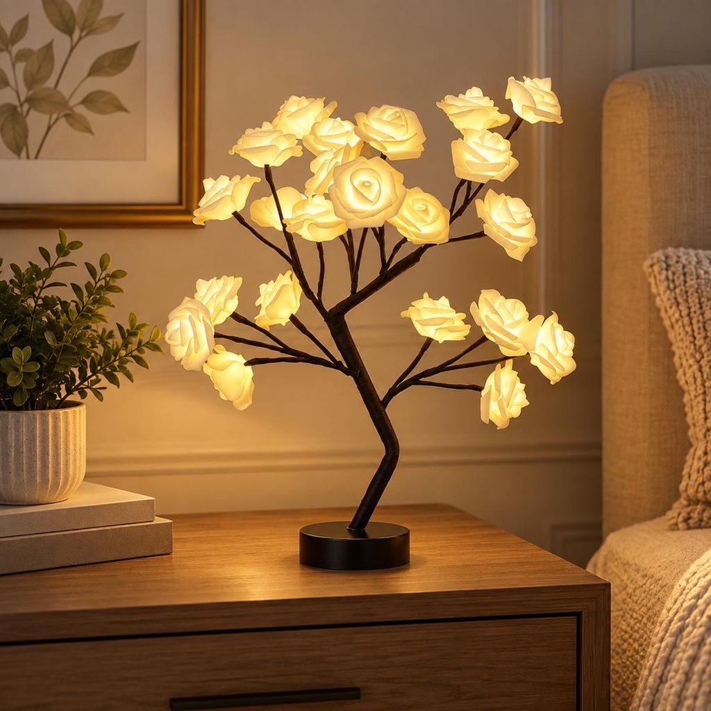 LED rozenlamp, kunstmatige rozenboom lamp, USB-aangedreven, Productafbeelding 