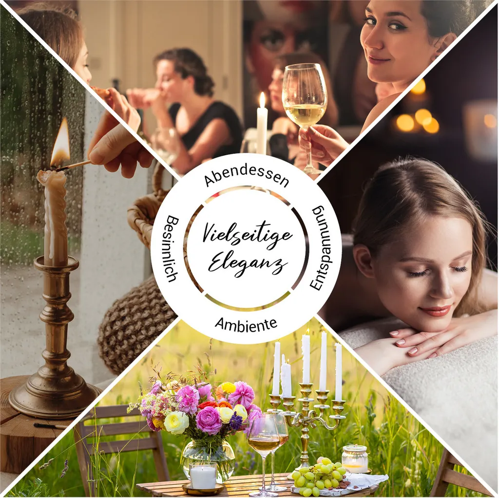 Bougies blanches pour décoration mariage et fêtes - Pack 50 unités - 3