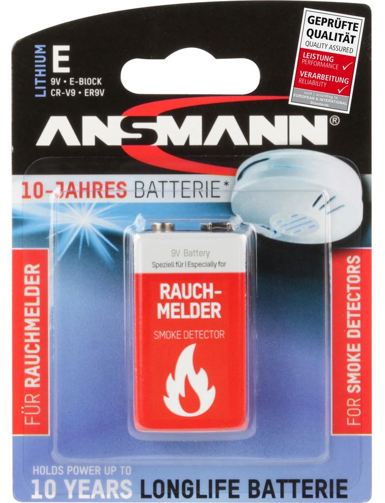 Ansmann 5021023-01 1 Lithium 9V-batterij, speciaal voor Productafbeelding 