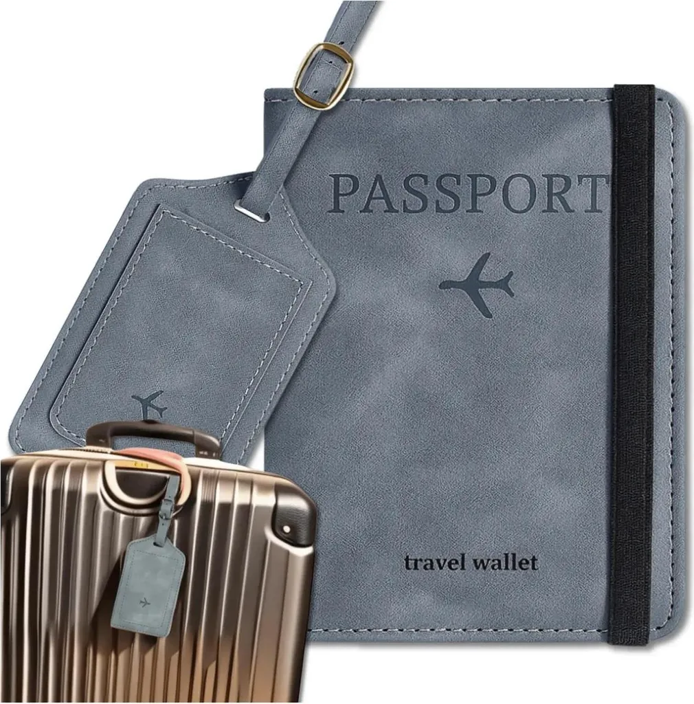 Set 5 Protezioni Passaporto RFID Argento – Blocca I Dati, Senza Logo, Adatto A Tutti I Documenti