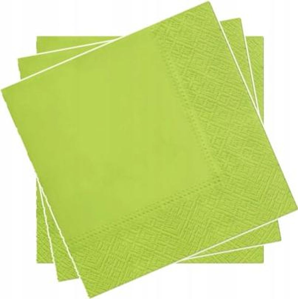 3-lagige Servietten 20 Stk. grün (Grasgrün)