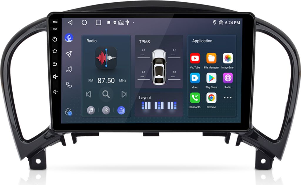 Carplay 9" Android 12 Autoradio Für Nissan Juke 2010-2014 GPS NAVI WIFI BT DAB+SWC USB 2GB+64GB