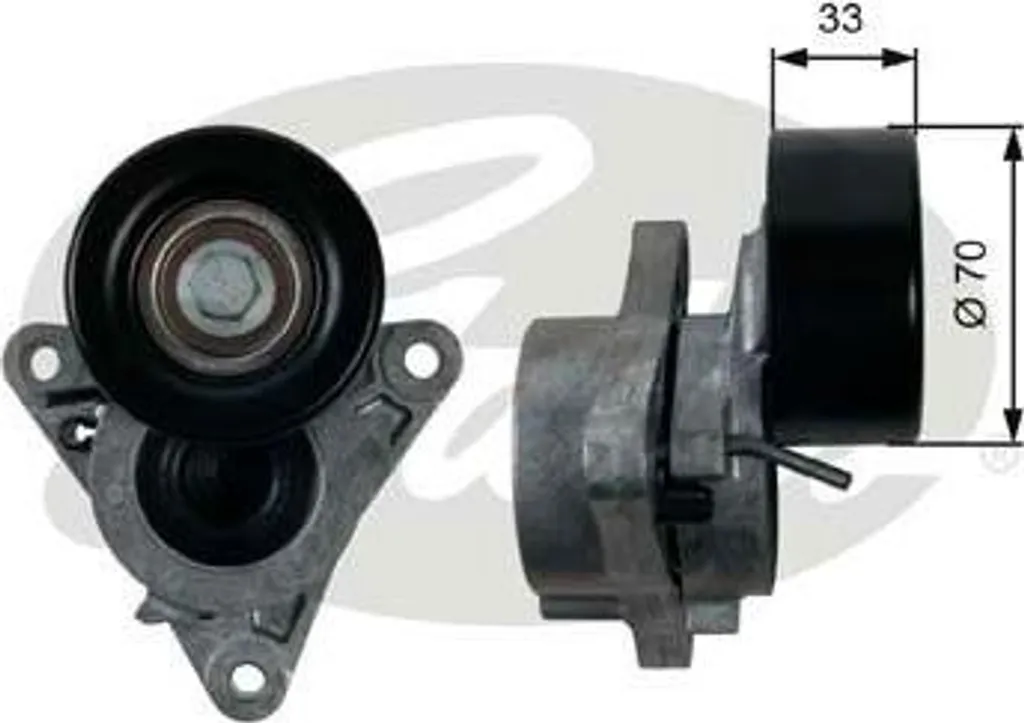 Galet tendeur de courroie crantée pour Nissan Pathfinder et NP300