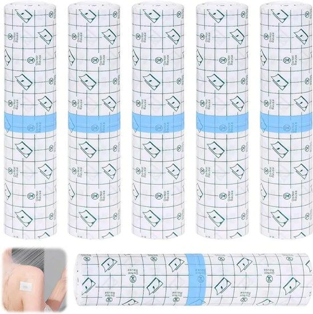 Pansement de douche imperméable 15cm x 1m pour protéger plaie et tatouage