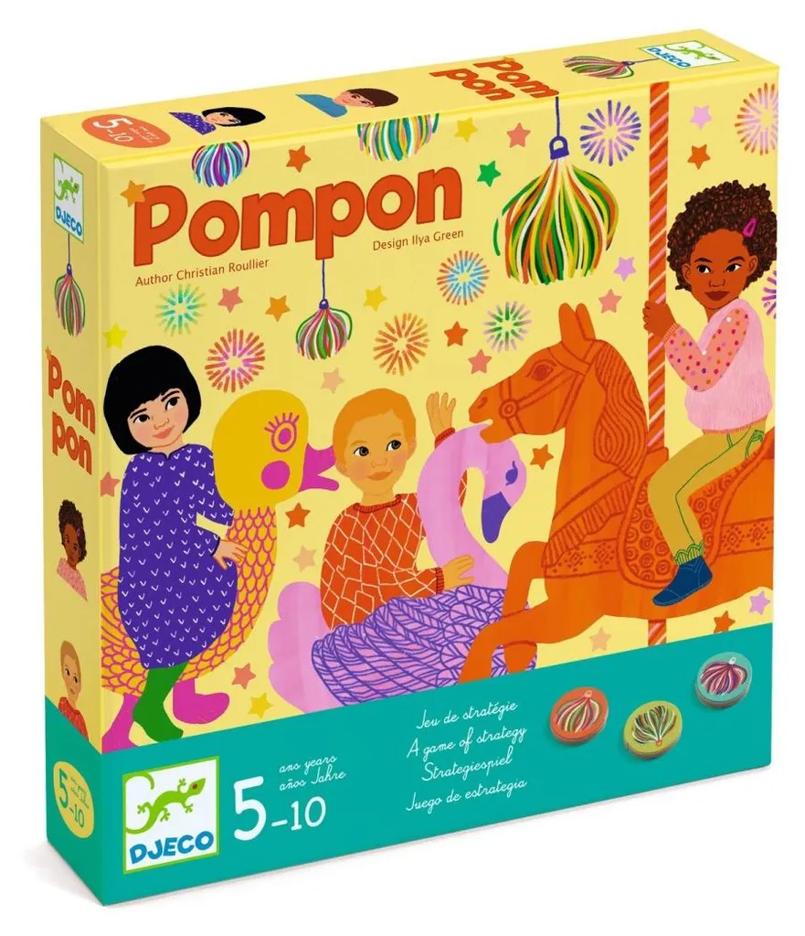 Premier jeu de plateau Pompon Djeco - Activité ludique premier âge 2 ans