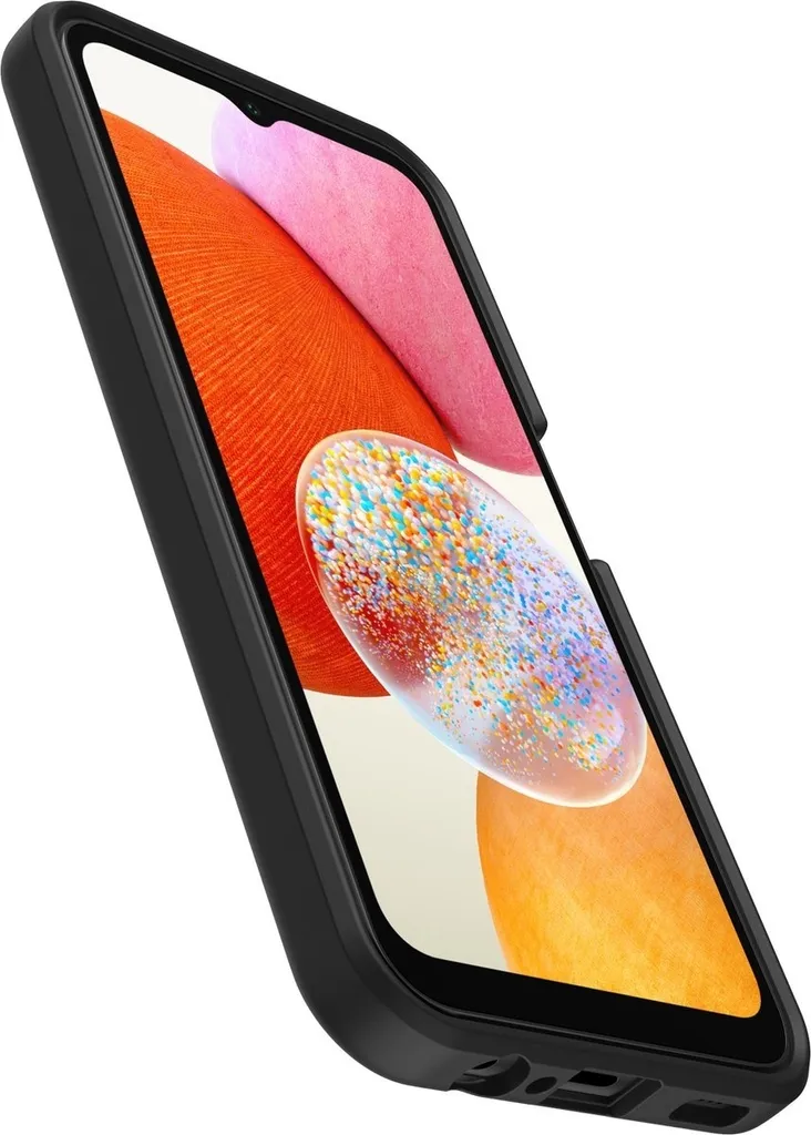 Housse OtterBox React Samsung A14 - Noir, Coque Anti-Rayures et Chocs