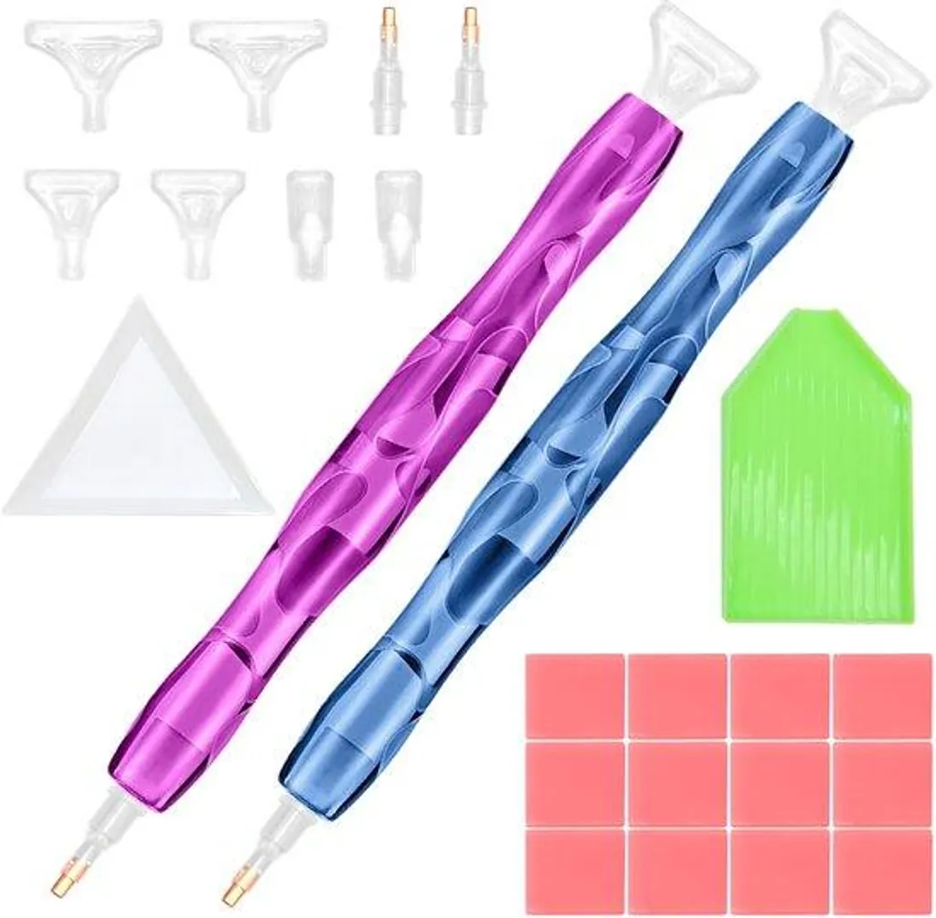 Kit outils 5D avec 8 embouts de précision et plateaux de tri pour strass