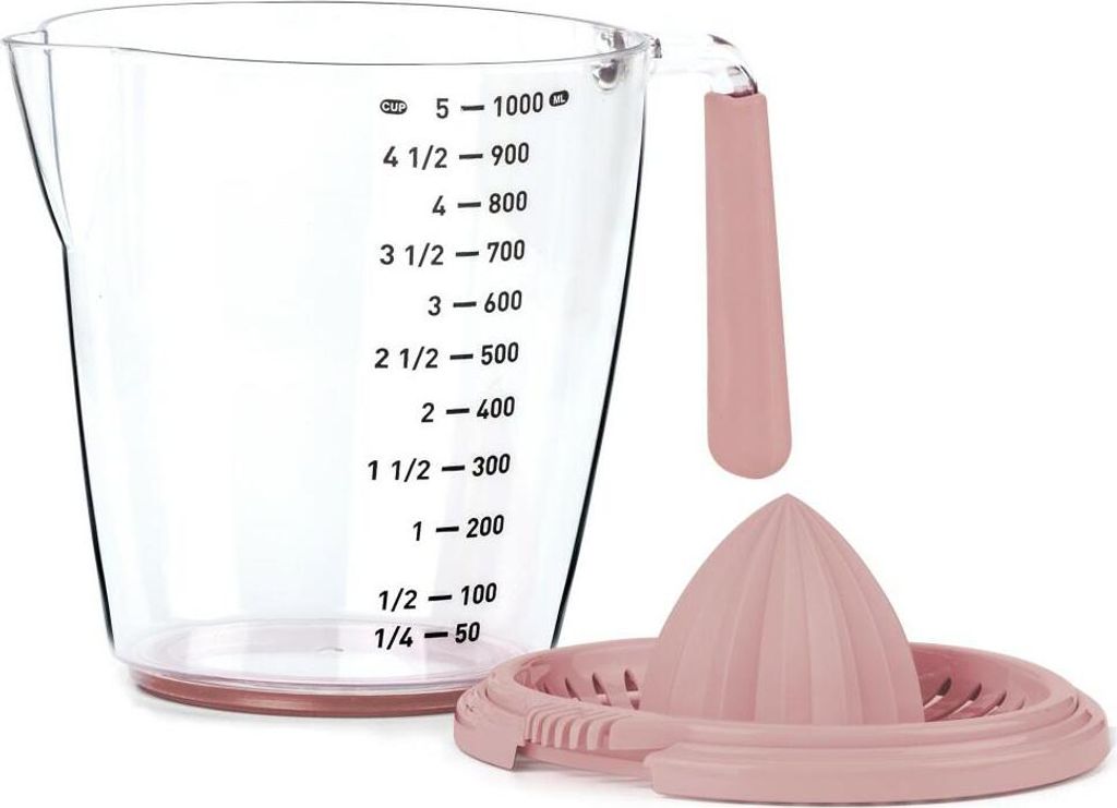 OKYANUS | Krüge - Krug mit Saftpressen - 1L - Pastellfarben - Elegant und funktional