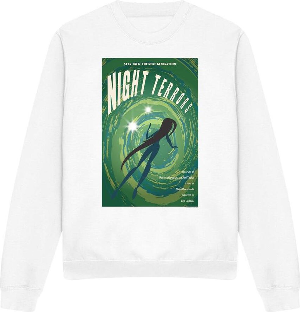 Star Trek - "The Next Generation Season 4 Episode 17" Sweatshirt für Herren/Damen Uni TV11850 (M) (Weiß)