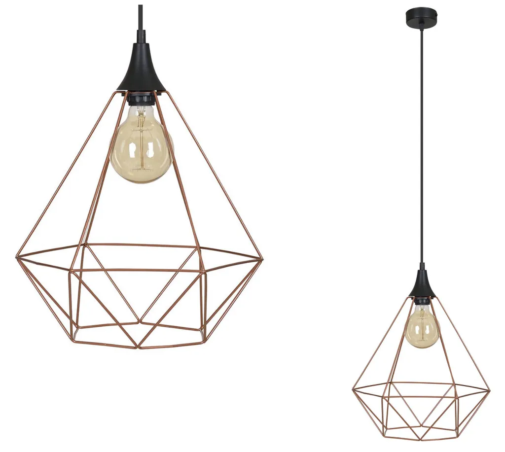 Suspension LED cuivre Edison : modernisez votre éclairage rétro sans effort