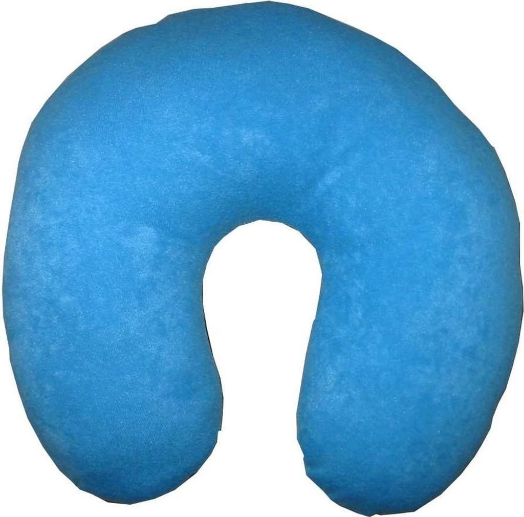 Nackenkissen Reisekissen blau, weiches Nackenhörnchen fürs Produktbild 