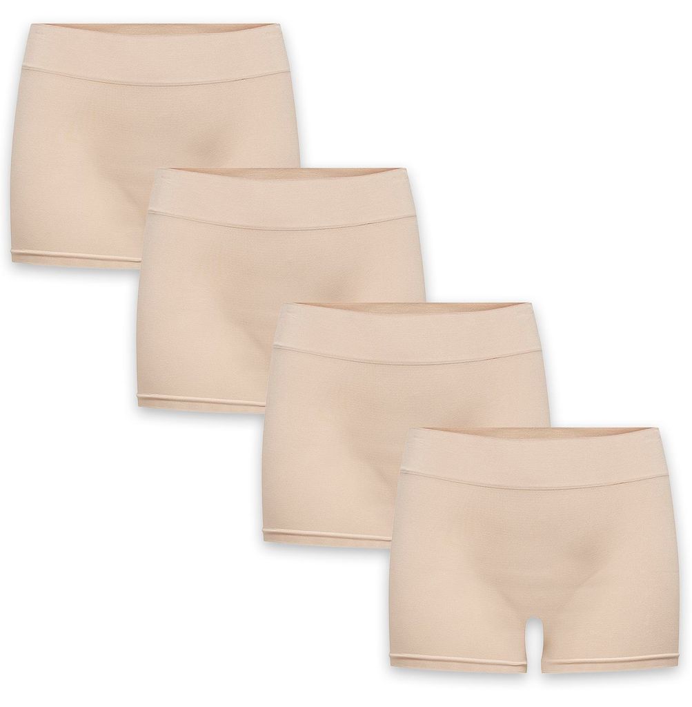 ONLY 4er Stück Pack Nahtlose Mini Shorts Elastischer Bund Größe: L-XL