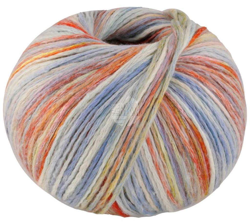 Lana Grossa - Cotonella Multi 0104 rohweiß hellblau Produktbild 