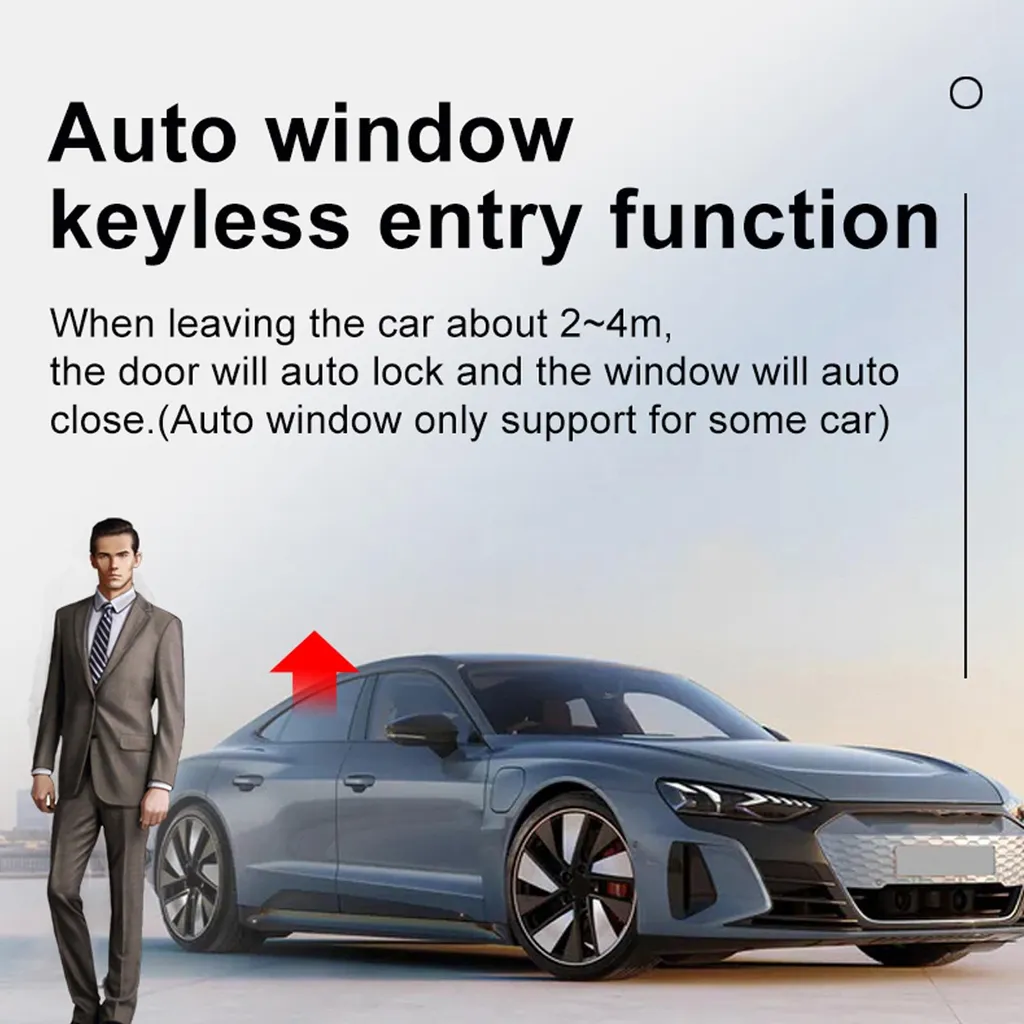 Télécommande de Voiture LCD Tactile Universelle Bluetooth 5.0 Keyless Noir - 5