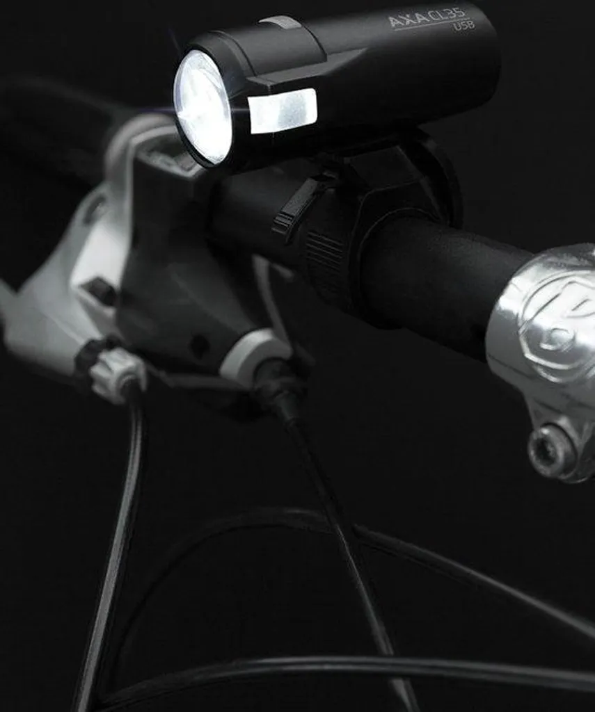 AXA Compactline 35 Kit d'éclairage vélo LED rechargeable USB puissant - 11