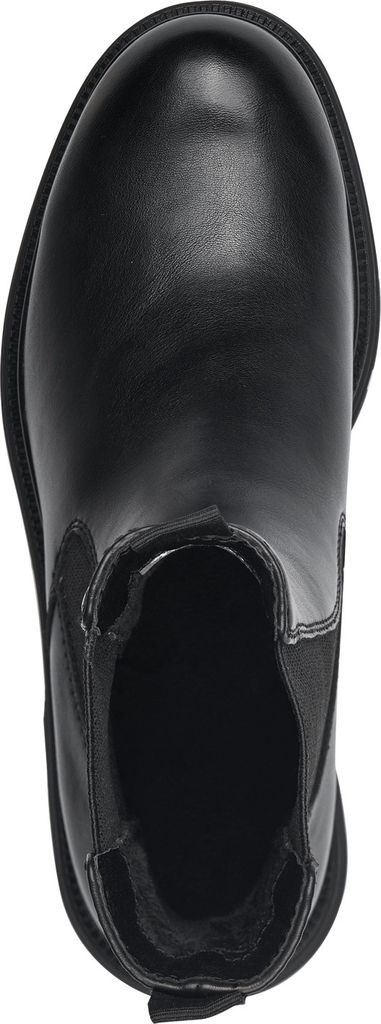 Tamaris Damen vegane Stiefelette mit elastischem Gummizug 1-25437-41, Größe:42 EU, Farbe:Schwarz