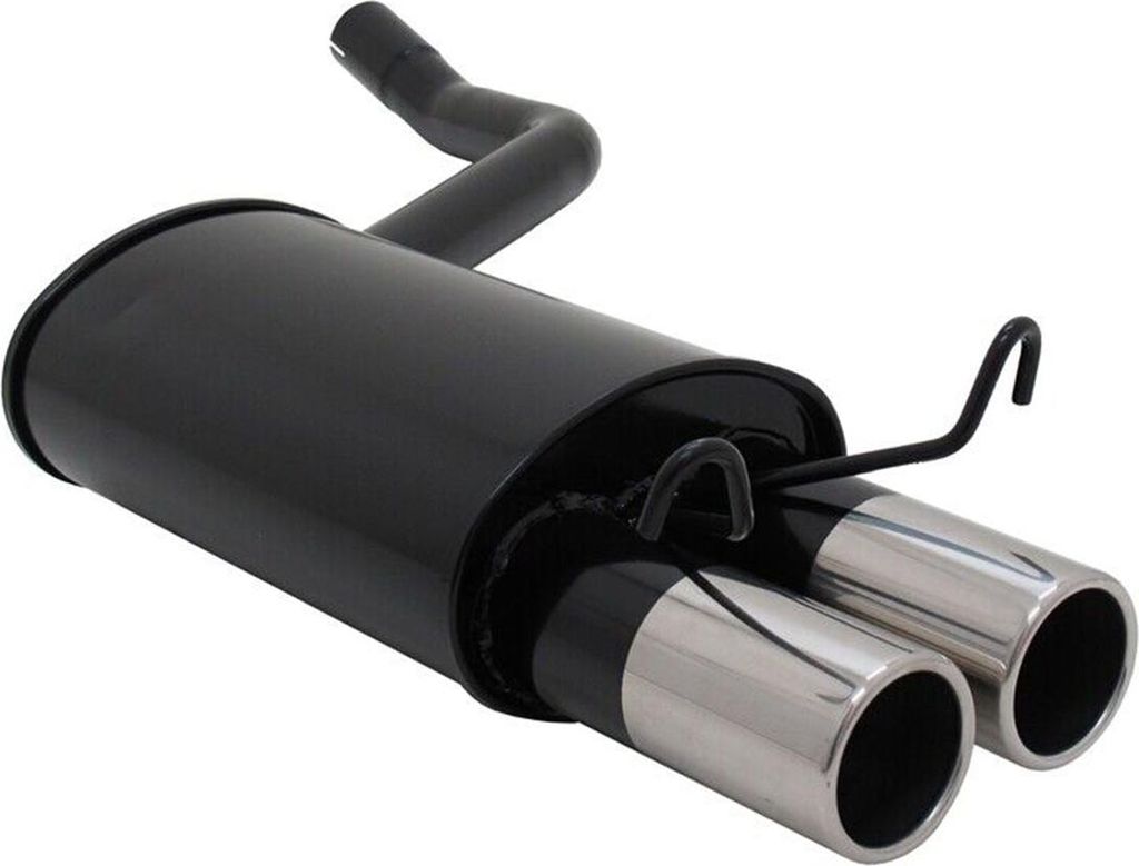 Novus silenziatore posteriore sportivo 2x76 rotondo per Immagine del prodotto 