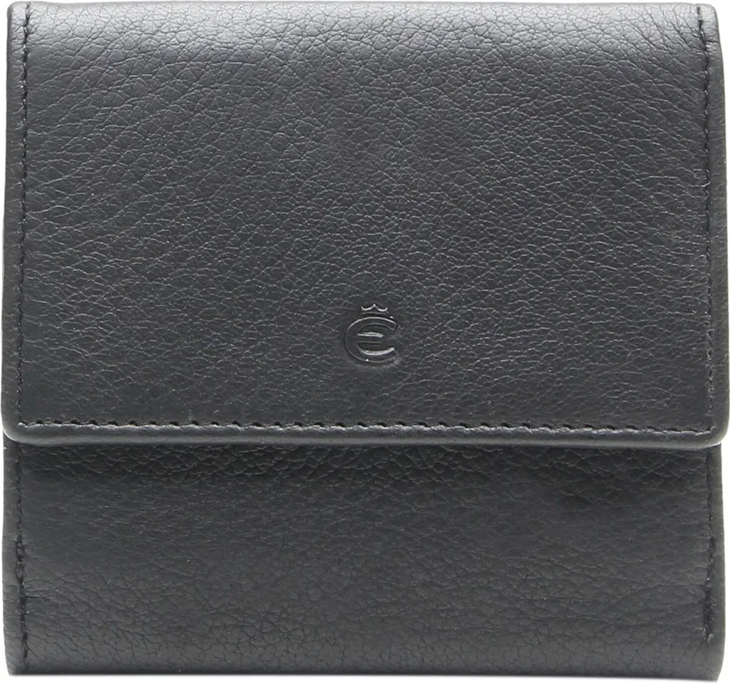 Esquire Cuir Boîte Viennoise Deer Wiener Wallet Black Noir Haute Qualité