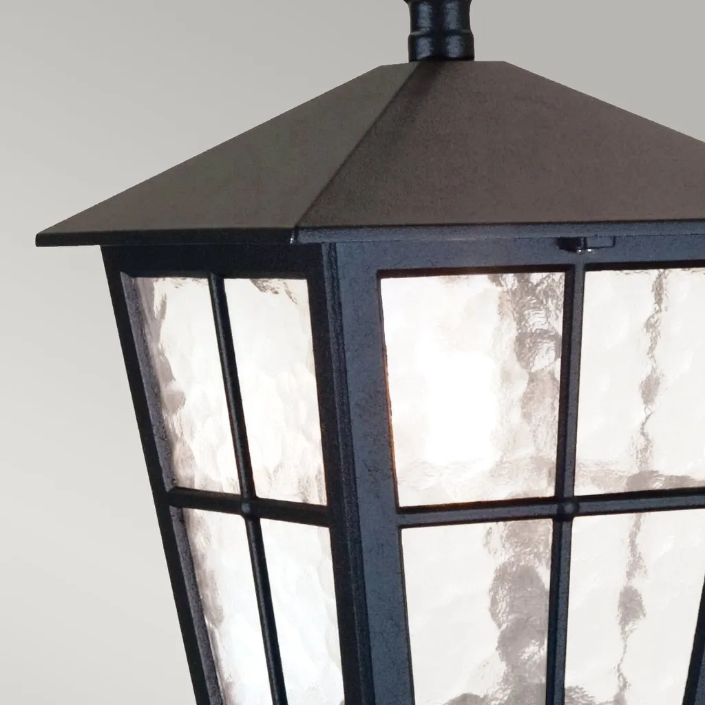 Lanterne Suspendue Extérieure Canterbury Noire Elstead E27 IP44 - 6