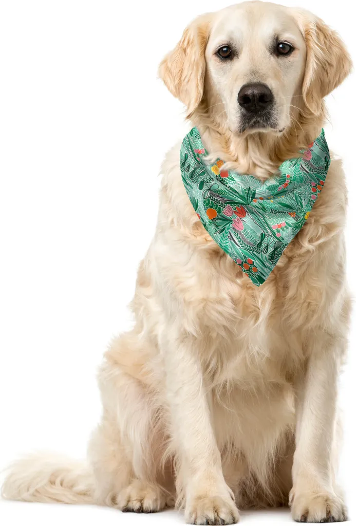 Bandana per Cani e Gatti ABAKUHAUS Tulipani Rosa 40x40 cm - Pet Style