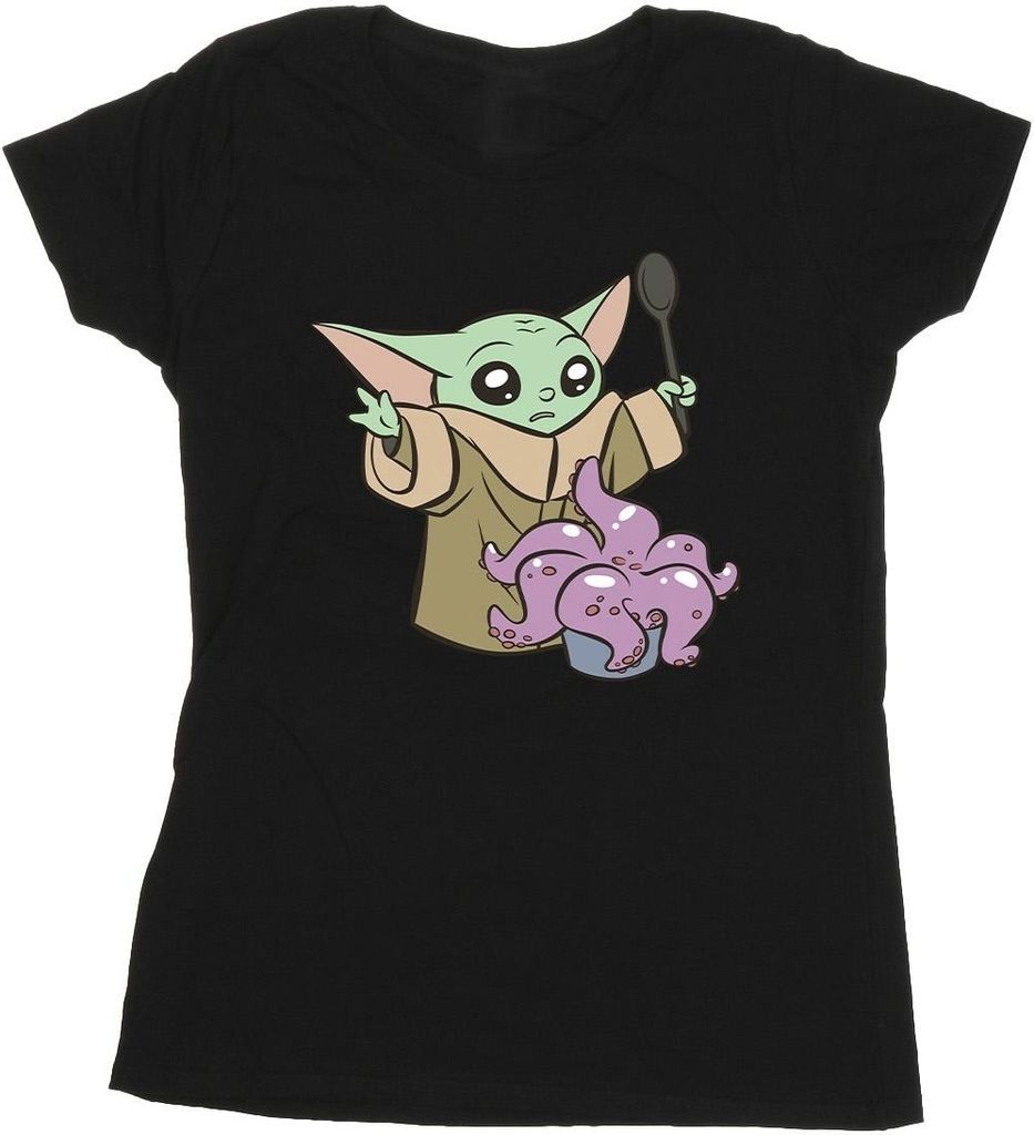 Star Wars - "The Mandalorian" T-Shirt für Damen BI43432 (M) (Schwarz)