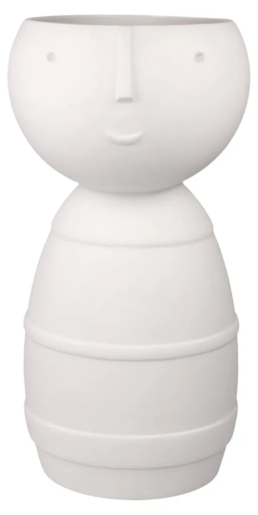 Vase en porcelaine biscuit Goebel Klaus Studio 8 au fini mat velouté