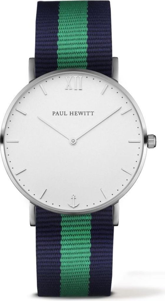 PAUL HEWITT Sailor Line Armbanduhr Silver Navy blau-grün PH-SA-S-St-W-NG-20S