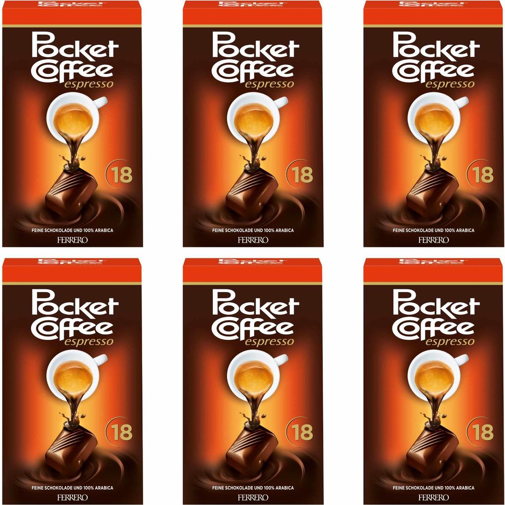 Ferrero Pocket Coffee espresso (6x225g Packung) VPE