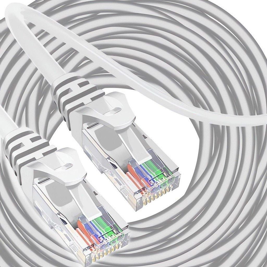 Cavo Internet Cavo LAN 30 metri - RJ45-RJ45 - Grigio Immagine del prodotto 