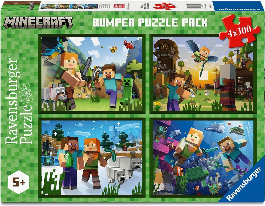 Minecraft 4x100 puzzle Obrázok produktu 