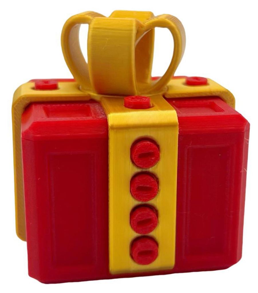 3D-gedruckte, nervige Geschenkbox mit Schrauben – Bunte, quadratische Puzzle-Geschenkbox – Scherzartikel für Zuhause, Büro, Bücherregal oder...