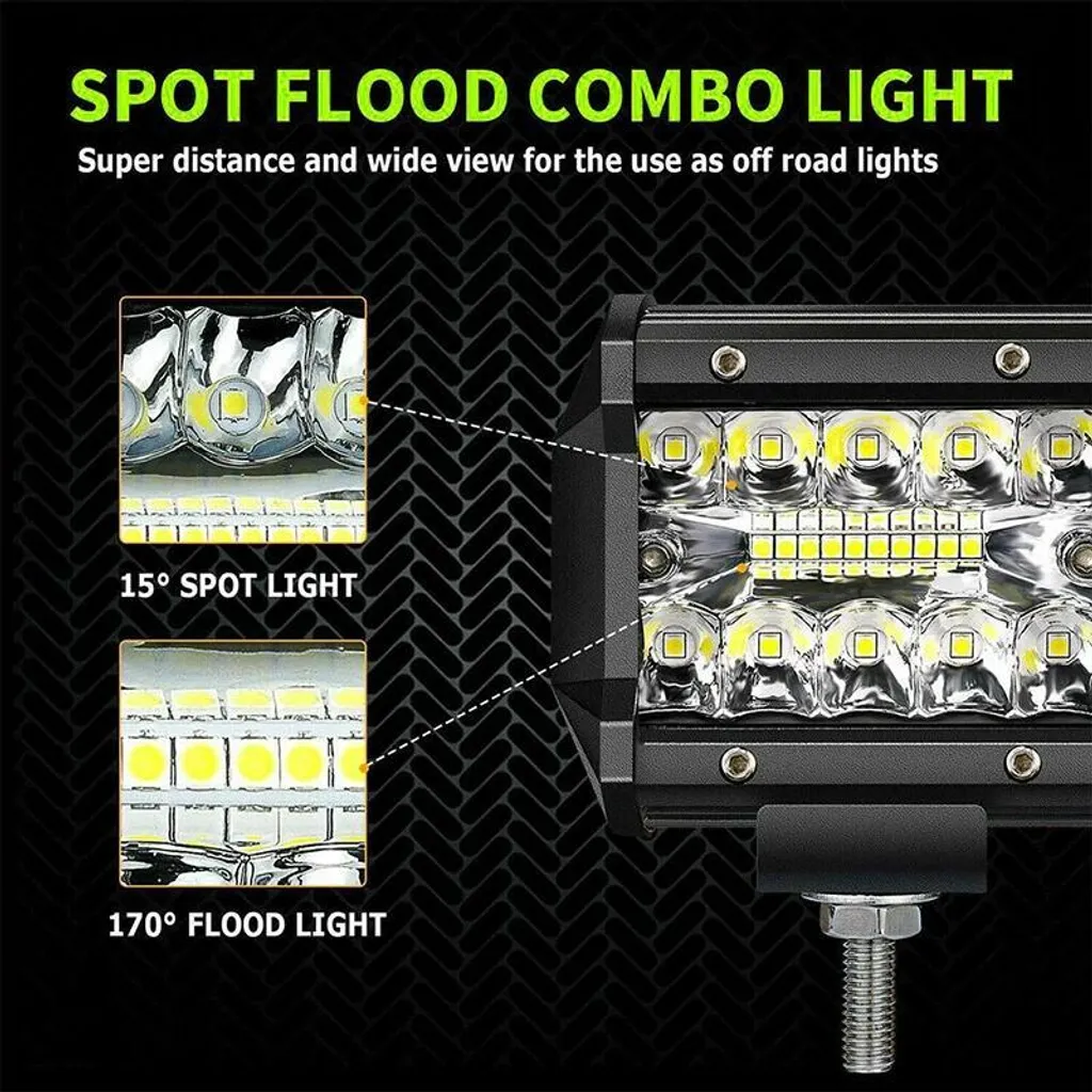 Lampe de travail LED IP68 ultra résistante - Pack de 4 modules puissant - 4