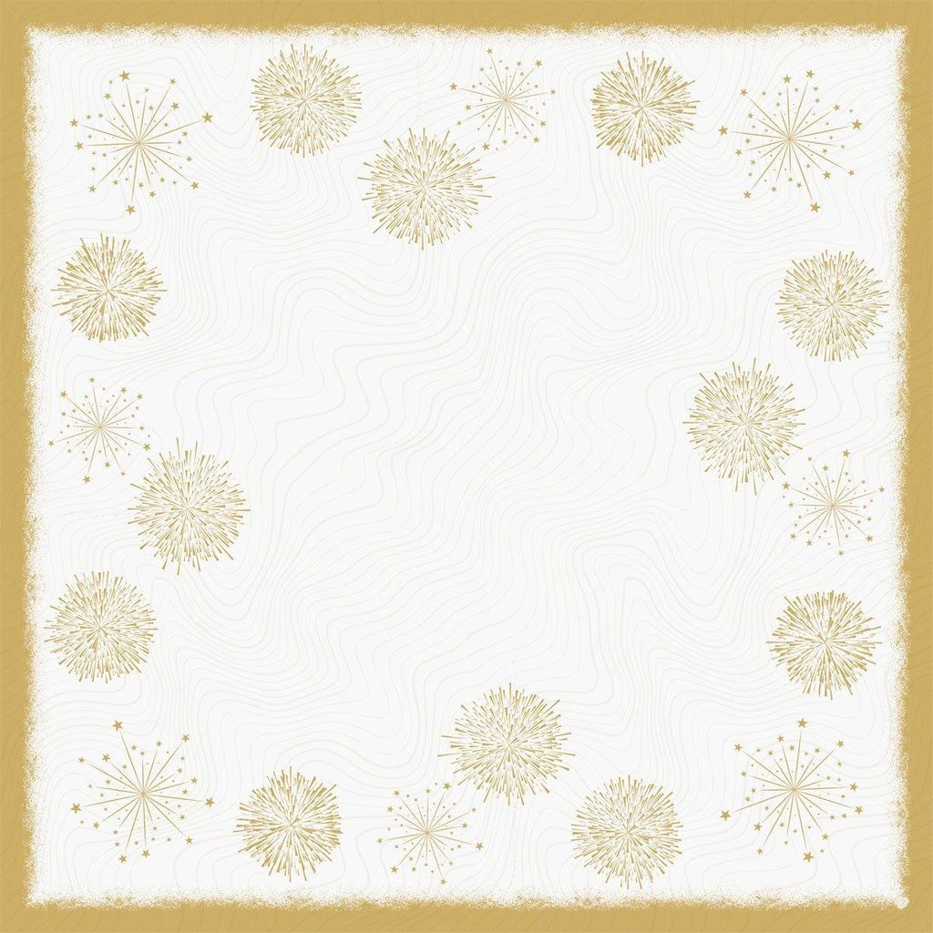 100x DUNI Bio Dunicel Mitteldecken 84 x 84 cm Sparkly White
