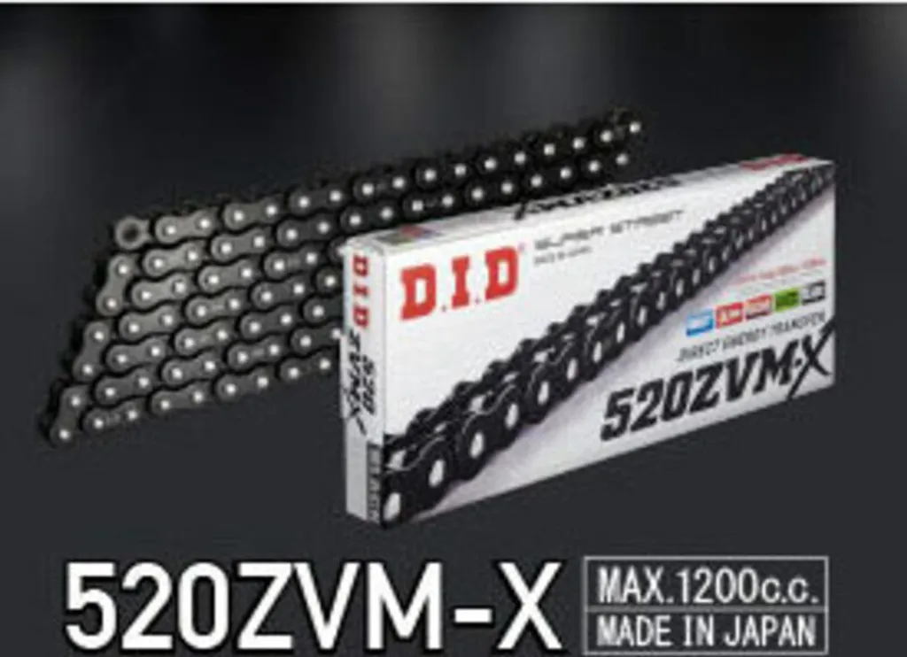 Chaîne D.I.D 520ZVM-X : Finissez-en avec l'Usure et l'Étirement Rapide