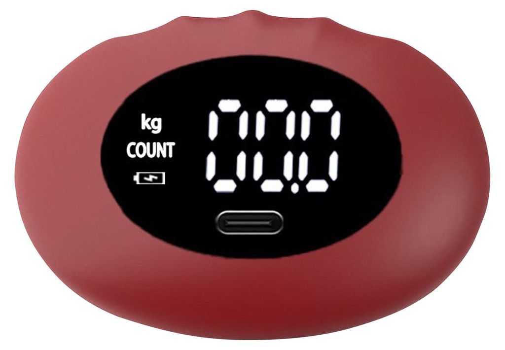 Elektronischer Handkraftmesser bis 163 kg (360 lbs) mit digitalem Finger- und Handflächen-Greifer, Stressbällen und Unterarmtrainer bei Arthritis...
