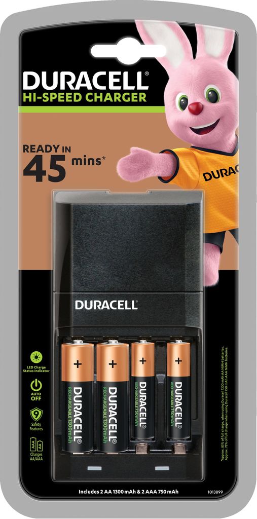 Duracell CEF27 Akkuladegerät Haushaltsbatterie AC Produktbild 