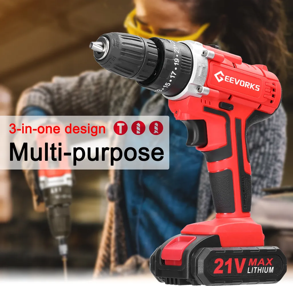 Tournevis électrique multifonction 21V avec 3 modes de travail complets - 4