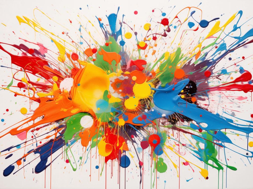 Plakat 20x15cm Explosion der Kreativität