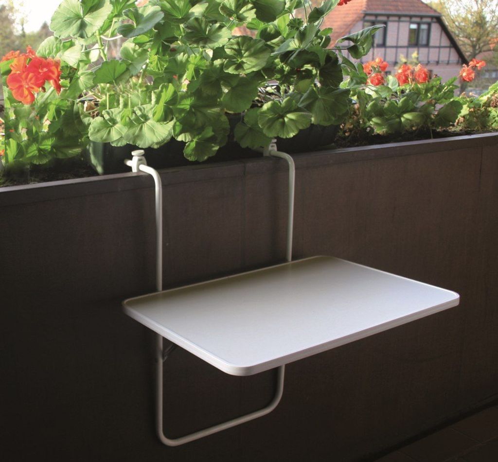 Alco Balcon Table suspendue, blanc 60x40 cm Image du produit 